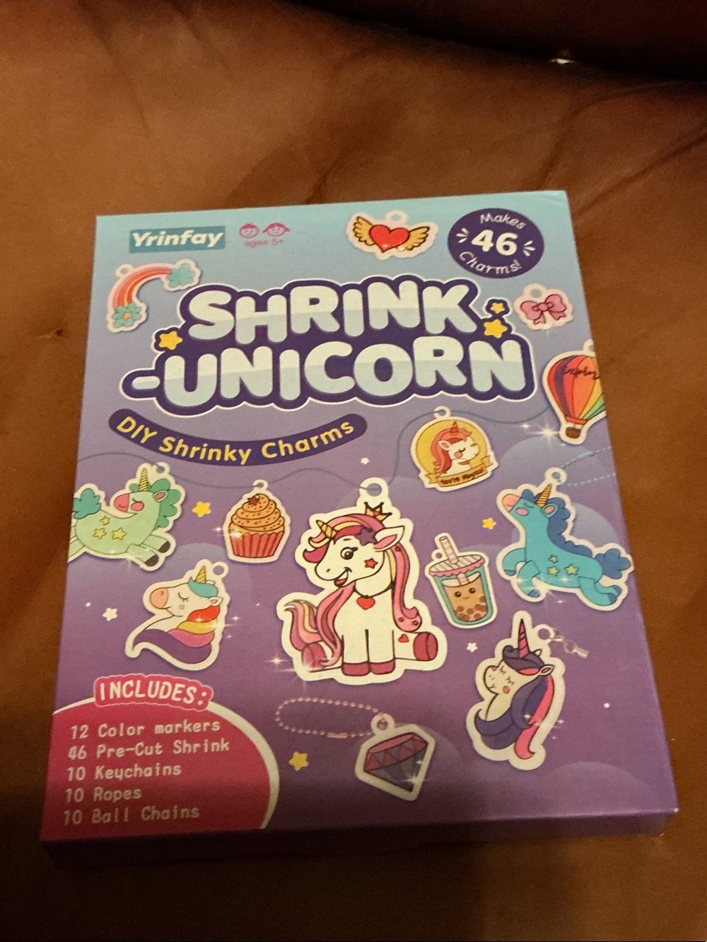 Shrink Unicorn DIY Shrinky Charms Kit - Purple